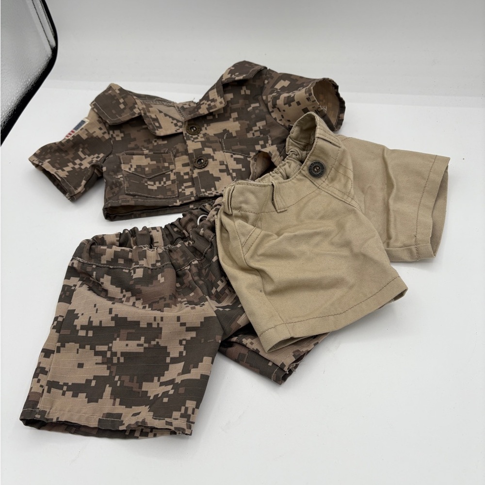 Build-a- Bear Military Shorts and Shirt
And extra pair of khaki shorts!